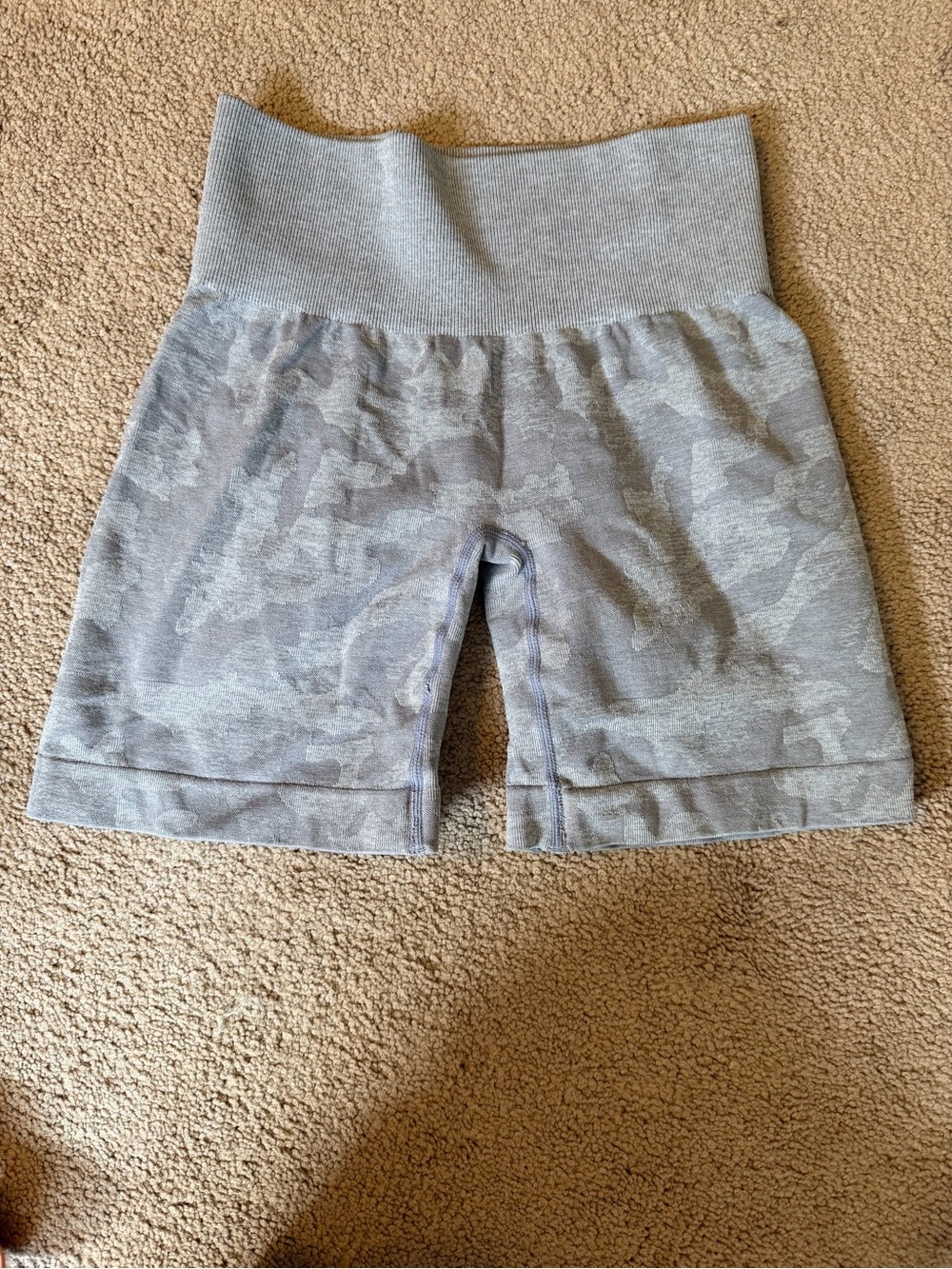 Nvgtn High-Waist Grey Camo bike Shorts